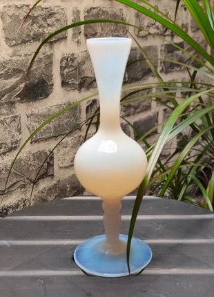 Vase Soliflore Balustre Opaline Laiteuse Vintage Pied Couleur, marque: Opaline, état: Bon état, 16,00 €, 17,50 € Protection acheteurs incluse
