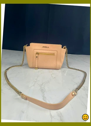 Sac a bandoulière Furla en cuir rose, brand: Furla, condizioni: Ottime, €59.00, €62.65 include la Protezione acquisti