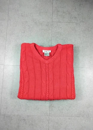 Pull rouge torsadé - Col rond - 100% coton - Ralbots - Taille M - 5, brand: Talbots, condition: Very good, size: M / 38 / 10, €15.00, €16.45 includes Buyer Protection