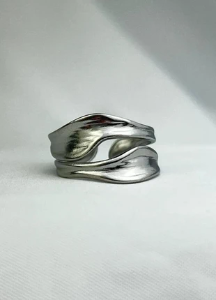 Bague Ajustable Vague Sculptée En Acier Inoxydable 304, marque: CHROME, état: Très bon état, taille: Ajustable, 12,00 €, 13,30 € Protection acheteurs (Pro) incluse