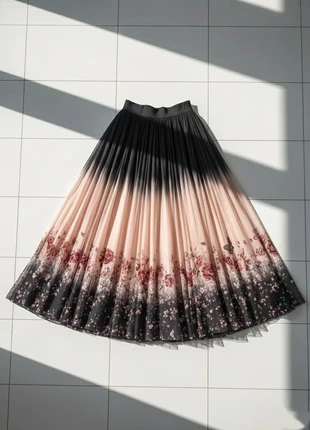 Jupe Longue Tulle Plissée Ombrée Imprimé Floral, brand: Vintage Dressing, condition: Very good, size: M / 38 / 10, €54.99, €58.44 includes Buyer Protection