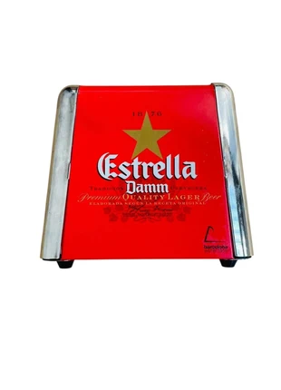 Distributeur de Serviettes Estrella Damm – Style Vintage Bar Espagnol / Brasserie / Collection, marque: Estrella, état: Très bon état, 20,00 €, 21,70 € Protection acheteurs incluse