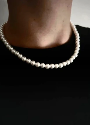 Chaine homme acier inoxydable, Collier perle blanche acier inoxydable, marque: sans marque, état: Très bon état, 14,00 €, 15,40 € Protection acheteurs (Pro) incluse