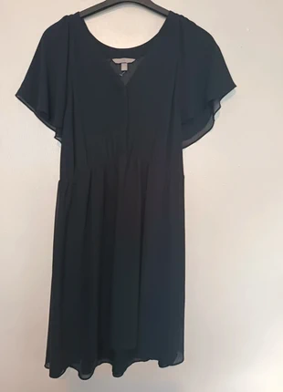 H&M Black Chiffon Midi Dress – Size L, brand: H&M, condition: Very good, size: L / 12, £3.99, £4.89 includes Buyer Protection Pro