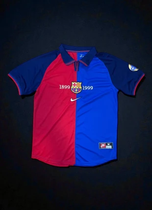 Nike FCB rot/blau Vintage Trikot / Football Shirt, merk: Nike, staat: Heel goed, maat: M, € 45,90, € 48,90 inclusief Kopersbescherming