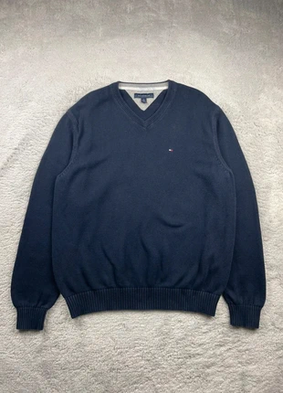 Pull fin col en V - Tommy Hilfiger - Couleur Bleu Marine logo brodé - Taille XL Homme, brand: Tommy Hilfiger, condition: Very good, size: XL, €24.90, €26.85 includes Buyer Protection Pro