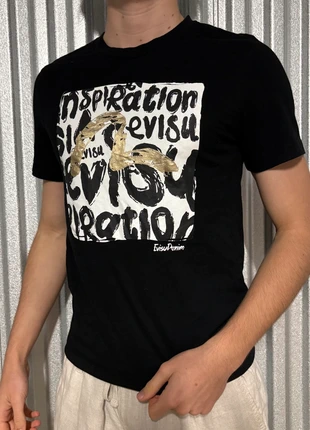 T-shirt Daicock Seagull coton noir printed y2k japan X13-26, condition: Very good, size: S, €14.90, €16.35 includes Buyer Protection