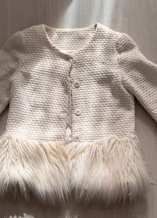 Eleganter Tweedblazer mit Kunstfell-Details, brand: Sonstiges, condizioni: Ottime, taglia: S / IT 40 / EU 36, €15.00, €16.45 include la Protezione acquisti