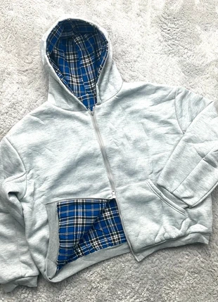 Zip réversible gris et bleu clair y2k, marque: y2k, état: Très bon état, taille: M, 44,99 €, 47,94 € Protection acheteurs incluse