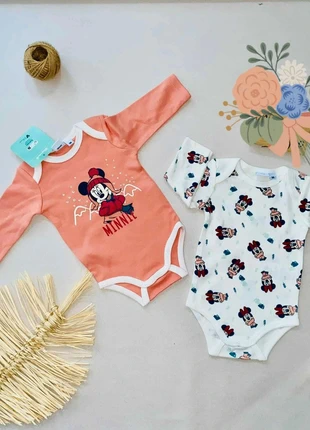 Lot de 2 bodies bébé Minnie Disney taille 6 mois neuf avec étiquette, brand: Disney Baby, condizioni: Nuovo con cartellino, taglia: 3-6 mesi / 62 cm, €9.00, €10.15 include la Protezione acquisti
