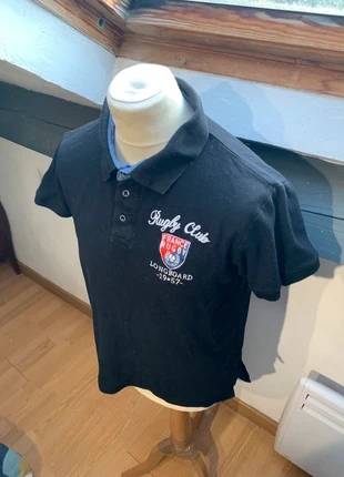 Polo homme L noir logo brodé rugby100% coton, marque: Longboard, état: Très bon état, taille: L, 15,00 €, 16,45 € Protection acheteurs incluse