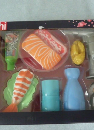 Sushi Speelset - 16-delig – keukenspeelgoed Nieuw, marca: Geen merk bekend, estado: Nuevo con etiquetas, tamaño: 3 años / 98 cm, 5,00 €, 5,95 € Protección al comprador incluida