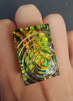 Anillo psicodélico holográfico, marque: LUZ, état: Neuf sans étiquette, taille: Ajustable, 8,00 €, 9,10 € Protection acheteurs incluse