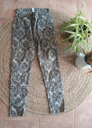 Pantalon skinny taille haute motif coton S 36, marque: Made In Italy, état: Très bon état, taille: S / 36 / 8, 7,00 €, 8,05 € Protection acheteurs (Pro) incluse