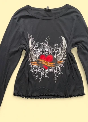 Y2k asymmetrical long sleeve top, marque: Vintage Dressing, état: Très bon état, taille: XXXL / 46 / 18, 17,00 €, 18,55 € Protection acheteurs incluse