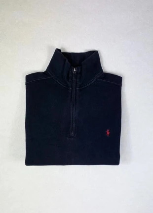 Pull Ralph Lauren 1/4 zip 100% coton Manches Longues Long sleeves Unisexe Noir M logo brodé rouge, marke: Ralph Lauren, zustand: Sehr gut, größe: M, 70,00 €, 74,20 € beinhaltet Vinted-Käuferschutz Pro