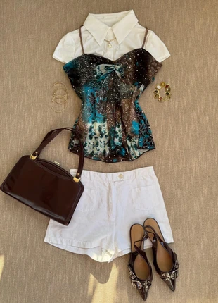 Top coquette & romantique aesthetic - Authentique vintage Y2K, merk: COQUETTE, staat: Heel goed, maat: M / 38 / 10, € 20,00, € 21,70 inclusief Kopersbescherming Pro