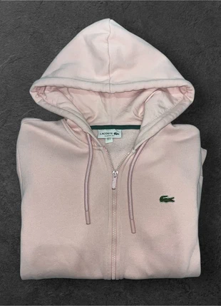 Lacoste Pink Zip-Up Hoodie Sweatshirt (Size M) - Luxury Athleisure Classic Fit, marque: Lacoste, état: Très bon état, taille: S, 49,90 €, 53,10 € Protection acheteurs incluse