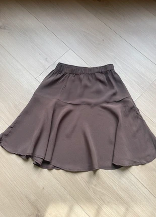 Jupe à volant marron, merk: Vintage Dressing, staat: Heel goed, maat: XS / 34 / 6, € 5,00, € 5,95 inclusief Kopersbescherming