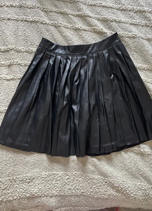 Jupe plissée effet cuir – SHEIN Tall (Taille S), marca: Shein, estado: Muy bueno, tamaño: S / 36 / 8, 2,00 €, 2,80 € Protección al comprador incluida