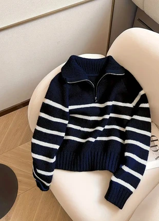 Haut marinière zippé, marke: Tendance, zustand: Neu, größe: S / 36 / 8, 30,00 €, 32,20 € inklusive Vinted-Käuferschutz