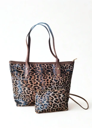 Ensemble sac & pochette léopard femme – fourre-tout chic, brand: Cynea, condition: Very good, €24.90, €26.85 includes Buyer Protection Pro