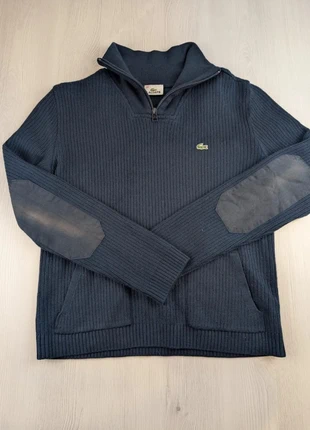 Pull Lacoste Vintage 1/4 Zip Bleu Marine / Taille S / 095, marca: Lacoste, estado: Muito bom, tamanho: S, €25.00, €26.95 inclui Proteção do Comprador