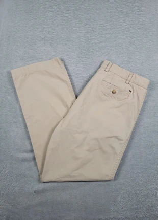 Chino Tommy Hilfiger Beige Logo Brodé Taille 48 - W38L32 Homme Classic Fit Coton Très Bon État #74, marke: Tommy Hilfiger, zustand: Sehr gut, größe: W38 | DE 54, 21,99 €, 23,79 € beinhaltet Vinted-Käuferschutz Pro
