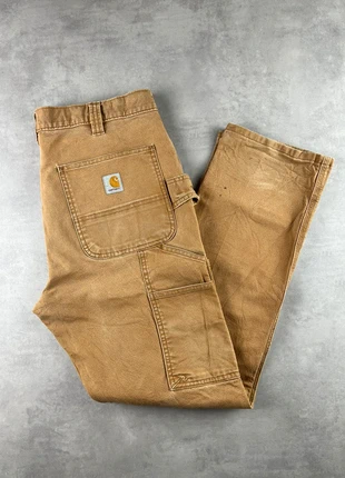 Pantalon carhartt single knee workwear baggy beige vintage - Taille 34x30, marque: Carhartt, état: Très bon état, taille: W34 | FR 44, 25,00 €, 26,95 € Protection acheteurs (Pro) incluse