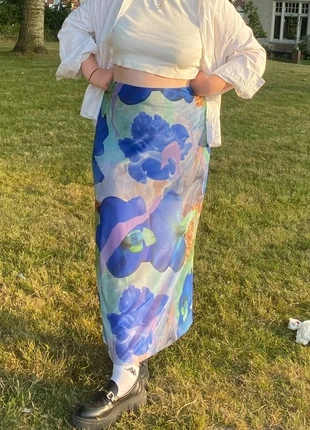 Monki - Mesh Skirt With Print, marque: Monki, état: Très bon état, taille: XL / 42 / 14, 5,00 €, 5,95 € Protection acheteurs incluse