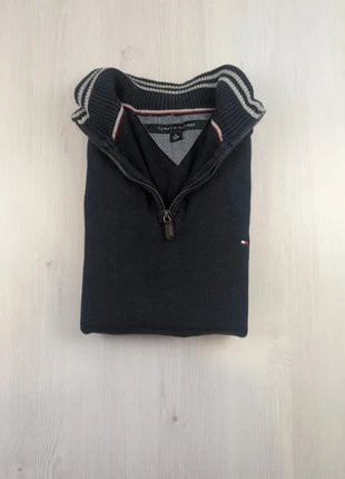 Pull 1/4 Zip Bleu Marine Logo Brodé Tommy Hilfiger / Taille XL / 026, marque: Tommy Hilfiger, état: Très bon état, taille: XL, 30,00 €, 32,20 € Protection acheteurs (Pro) incluse