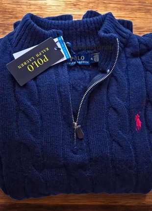 Pull col camionneur torsadé Ralph Lauren, brand: Ralph Lauren, condizioni: Nuovo con cartellino, taglia: XL, €60.00, €63.70 include la Protezione acquisti