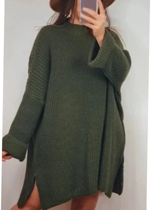 Robe stylée kaki en maille, marke: Boutique Parisienne, zustand: Sehr gut, größe: S / 36 / 8, 39,90 €, 42,60 € beinhaltet Vinted-Käuferschutz Pro