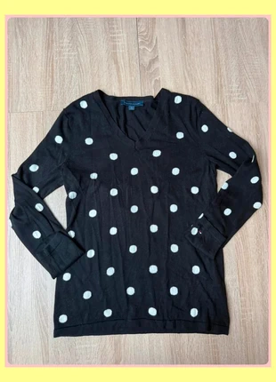 Pull Femme Tommy Hilfiger Noir et Blanc M 100 % Coton avec logo brodé sur manche 😍, merk: Tommy Hilfiger, staat: Heel goed, maat: M / 38 / 10, € 19,50, € 21,18 inclusief Kopersbescherming