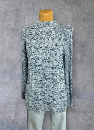 Pull col roulé vintage gris bleu tressé torsadé | Taille M | pf90, marque: Vintage Dressing, état: Très bon état, taille: M / 38 / 10, 8,95 €, 10,10 € Protection acheteurs (Pro) incluse