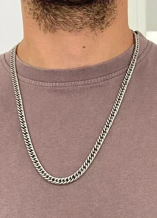 Collier homme en acier inoxydable, collier chaîne griffe, cadeau bijou homme, condition: Very good, €15.00, €16.45 includes Buyer Protection Pro