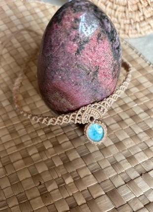 Collier ras de cou Larimar, merk: Fait Main, staat: Nieuw met prijskaartje, € 65,00, € 68,95 inclusief Kopersbescherming