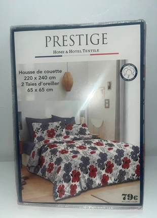 Housse de couette, 220, 240, marque: prestige, état: Très bon état, taille: King Size (220-240 cm x 220-260 cm), 10,99 €, 12,24 € Protection acheteurs incluse