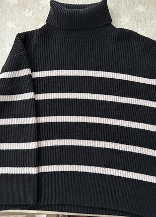 Jersey ZARA oversize negro con rayas marfil -talla L, marque: Zara, état: Bon état, taille: L / 40 / 12, 9,00 €, 10,15 € Protection acheteurs incluse