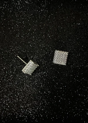 Orecchini Quadrati Brillanti Zirconia Eleganti / Unisex, marque: CHROME, état: Neuf avec étiquette, 13,90 €, 15,30 € Protection acheteurs incluse