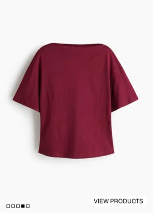 H&M Brand New With Tags burgundy boat neck top, marque: H&M, état: Neuf avec étiquette, taille: L / 40 / 12, 4,00 €, 4,90 € Protection acheteurs incluse