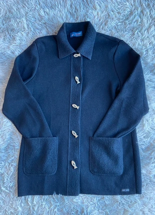 Cardigan Saint James Pull col polo 100% laine Couleur bleu marine foncé Taille 42 / L femme, marca: Saint James, estado: Muy bueno, tamaño: L / 40 / 12, 100,00 €, 105,70 € Protección al comprador incluida