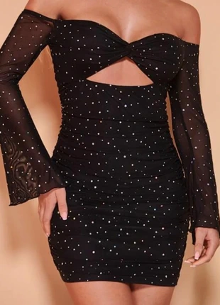 Mini vestito aderente nero, marque: Shein, état: Neuf sans étiquette, taille: XS / 34 / 6, 5,00 €, 5,95 € Protection acheteurs incluse