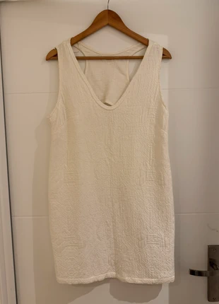 Robes Zara blanche, marca: Zara, estado: Muito bom, tamanho: L / 40 / 12, €9.00, €10.15 inclui Proteção do Comprador