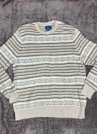 Pull Blanc et Beige avec motif ethnic Vintage, brand: Vintage Dressing, condition: Satisfactory, size: L, €8.00, €9.10 includes Buyer Protection Pro