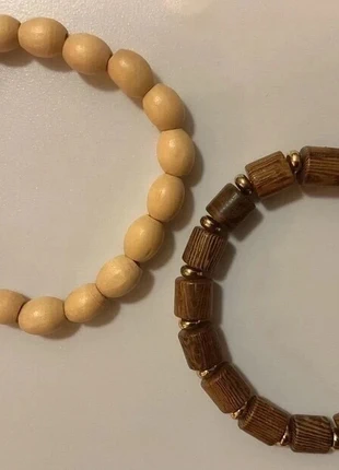 Due bracciali unisex beige e marrone, idea regalo, merk: Gioiello, staat: Nieuw zonder prijskaartje, € 4,00, € 4,90 inclusief Kopersbescherming