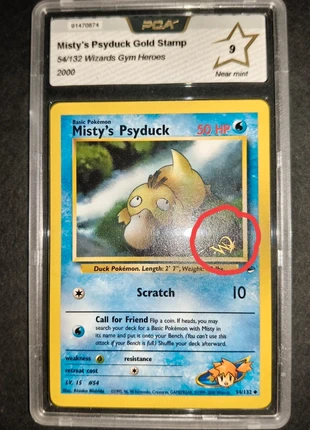 Misty's Psyduck W Gold stamp - Pokémon, merk: Pokémon, staat: Heel goed, € 129,00, € 136,15 inclusief Kopersbescherming