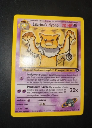 Sabrina's hypno 56/132 Gym challenge, marque: Pokémon, état: Très bon état, 6,90 €, 7,95 € Protection acheteurs (Pro) incluse