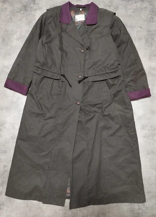 Retro Long Coat With Contrast Details Vintage Outfits, marque: Vintage Dressing, état: Très bon état, taille: XXXL / 46 / 18, 14,99 €, 16,44 € Protection acheteurs incluse