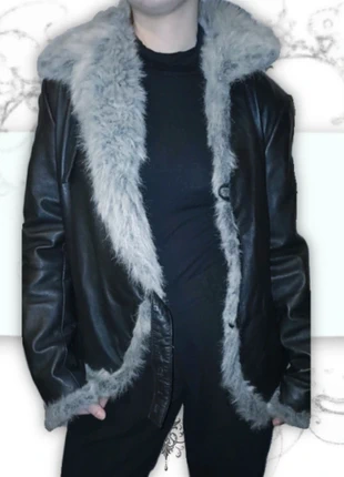 Rare Designer SOUTH Leather With Faux Fur Trim Jacket, brand: EMO, condition: Very good, size: S / UK 8-10, £33.99, £36.39 includes Buyer Protection